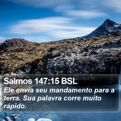Salmos 147:15 BSL Bible Verse Image