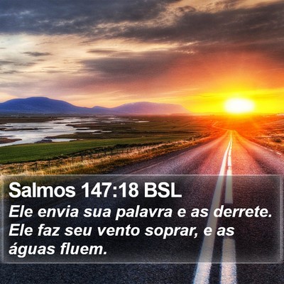 Salmos 147:18 BSL Bible Verse Image