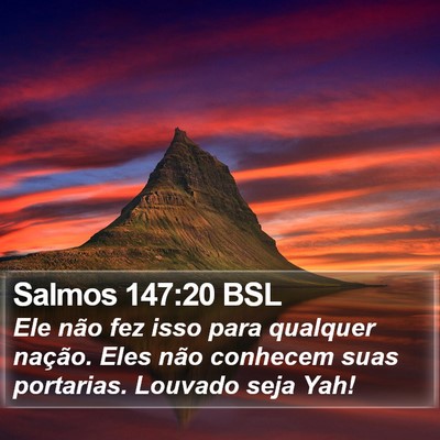 Salmos 147:20 BSL Bible Verse Image