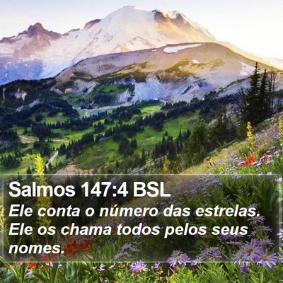 Salmos 147:4 BSL Bible Verse Image