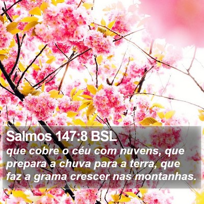 Salmos 147:8 BSL Bible Verse Image