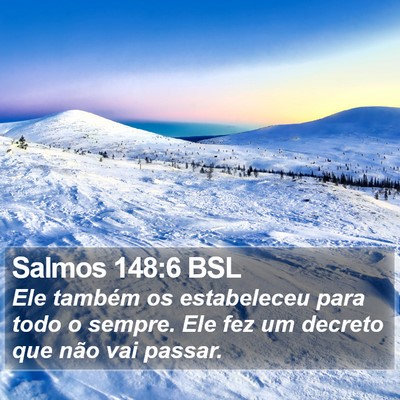 Salmos 148:6 BSL Bible Verse Image