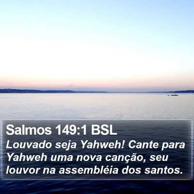 Salmos 149:1 BSL Bible Verse Image