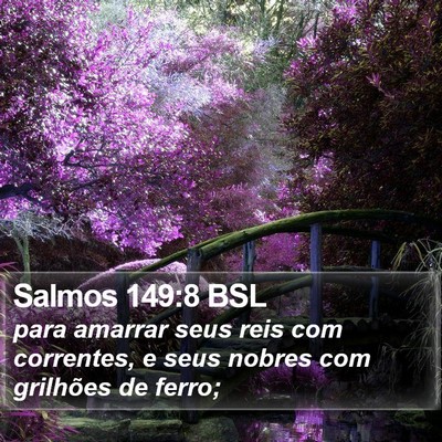 Salmos 149:8 BSL Bible Verse Image
