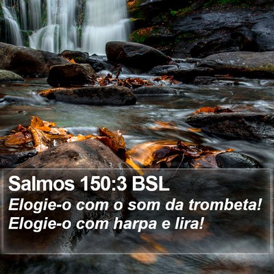 Salmos 150:3 BSL Bible Verse Image