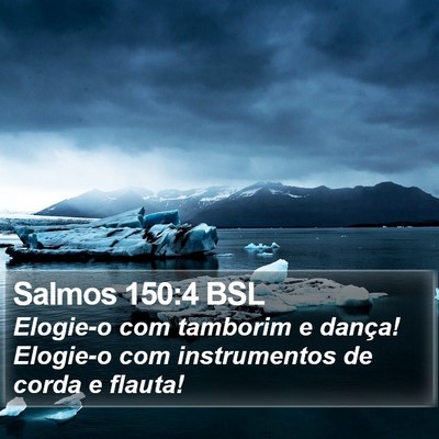Salmos 150:4 BSL Bible Verse Image