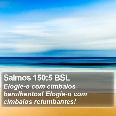 Salmos 150:5 BSL Bible Verse Image