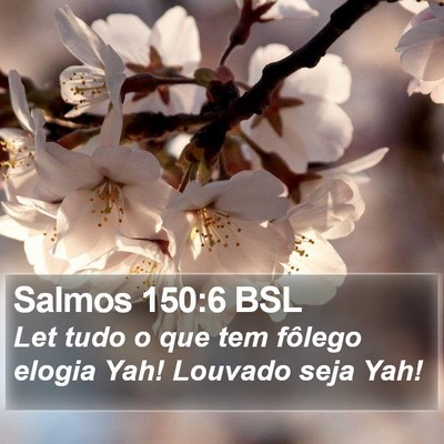 Salmos 150:6 BSL Bible Verse Image