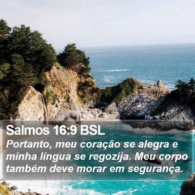 Salmos 16:9 BSL Bible Verse Image