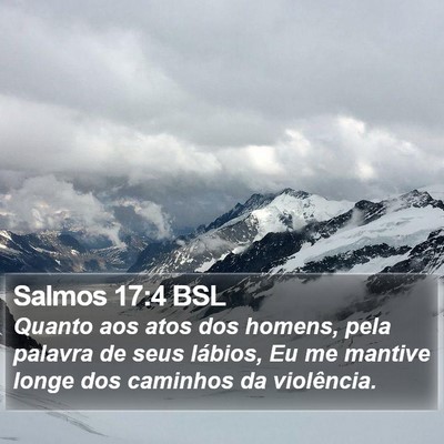 Salmos 17:4 BSL Bible Verse Image
