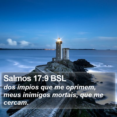 Salmos 17:9 BSL Bible Verse Image