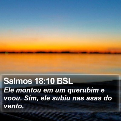 Salmos 18:10 BSL Bible Verse Image