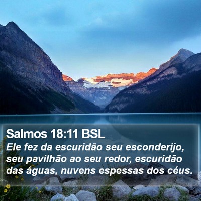 Salmos 18:11 BSL Bible Verse Image