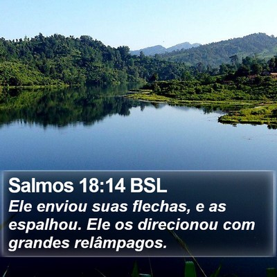 Salmos 18:14 BSL Bible Verse Image