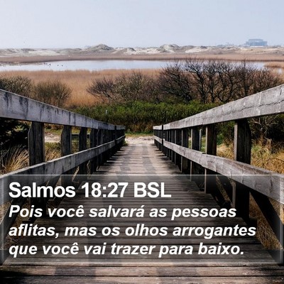 Salmos 18:27 BSL Bible Verse Image