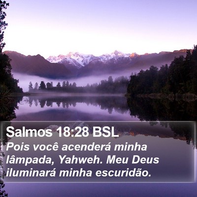 Salmos 18:28 BSL Bible Verse Image