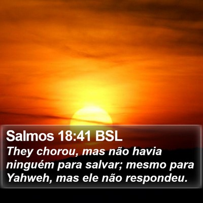 Salmos 18:41 BSL Bible Verse Image