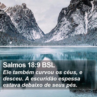 Salmos 18:9 BSL Bible Verse Image