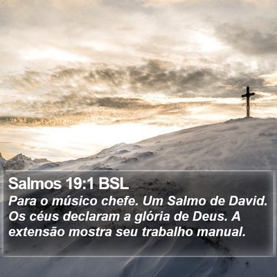 Salmos 19:1 BSL Bible Verse Image