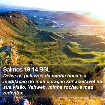 Salmos 19:14 BSL Bible Verse Image