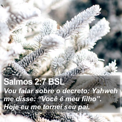 Salmos 2:7 BSL Bible Verse Image