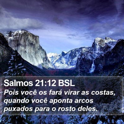 Salmos 21:12 BSL Bible Verse Image