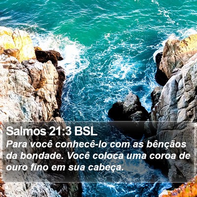 Salmos 21:3 BSL Bible Verse Image