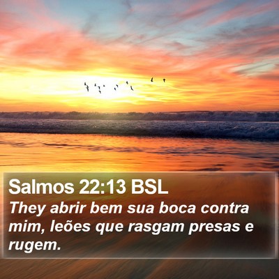 Salmos 22:13 BSL Bible Verse Image