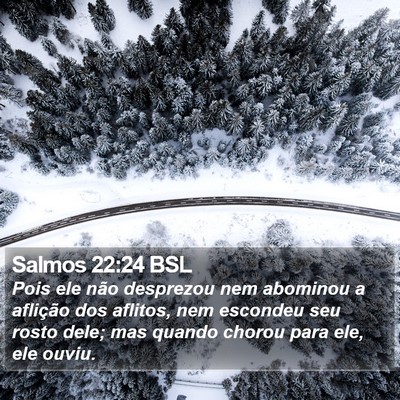 Salmos 22:24 BSL Bible Verse Image