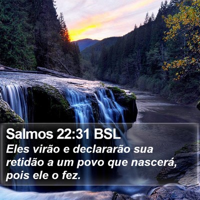 Salmos 22:31 BSL Bible Verse Image