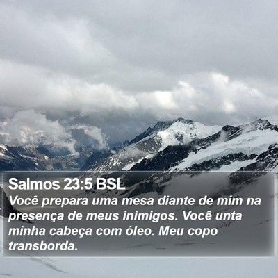 Salmos 23:5 BSL Bible Verse Image