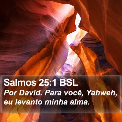 Salmos 25:1 BSL Bible Verse Image