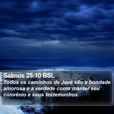 Salmos 25:10 BSL Bible Verse Image
