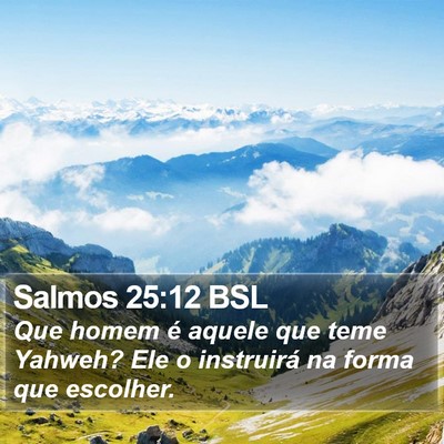 Salmos 25:12 BSL Bible Verse Image