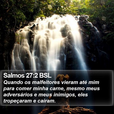 Salmos 27:2 BSL Bible Verse Image
