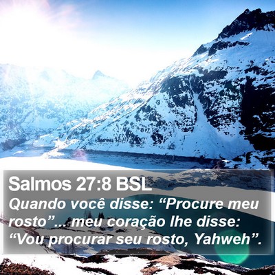 Salmos 27:8 BSL Bible Verse Image