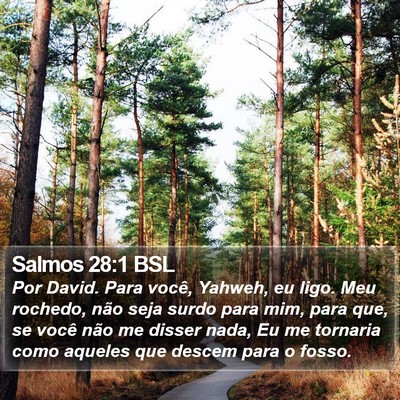 Salmos 28:1 BSL Bible Verse Image