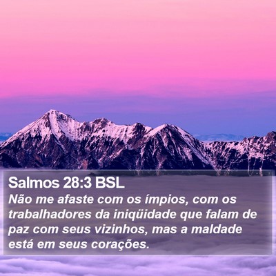 Salmos 28:3 BSL Bible Verse Image