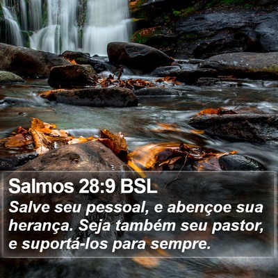 Salmos 28:9 BSL Bible Verse Image