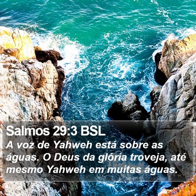 Salmos 29:3 BSL Bible Verse Image