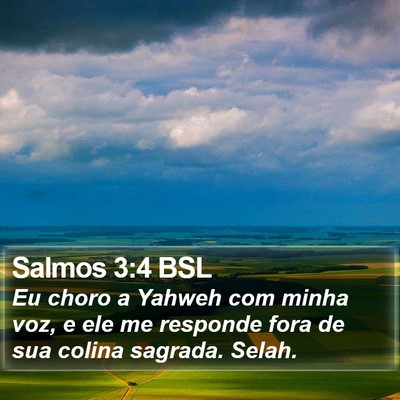 Salmos 3:4 BSL Bible Verse Image