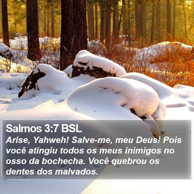 Salmos 3:7 BSL Bible Verse Image
