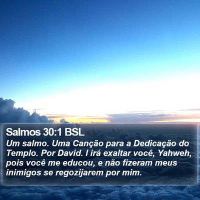 Salmos 30:1 BSL Bible Verse Image