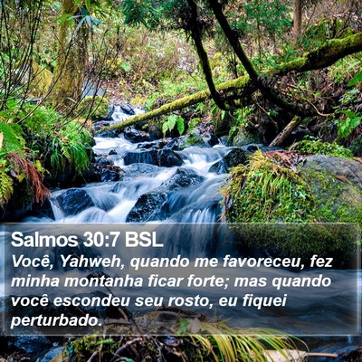 Salmos 30:7 BSL Bible Verse Image