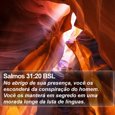 Salmos 31:20 BSL Bible Verse Image
