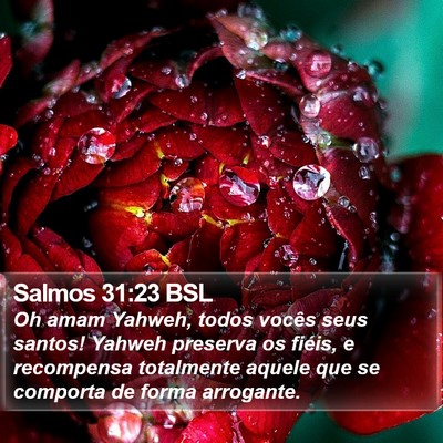 Salmos 31:23 BSL Bible Verse Image