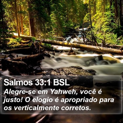 Salmos 33:1 BSL Bible Verse Image