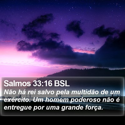 Salmos 33:16 BSL Bible Verse Image