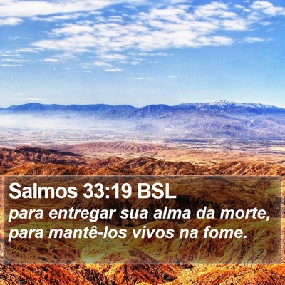 Salmos 33:19 BSL Bible Verse Image