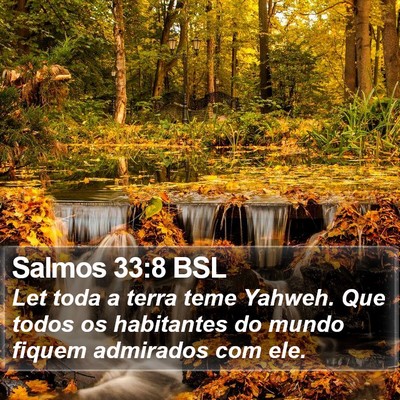 Salmos 33:8 BSL Bible Verse Image